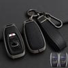 Zinc Alloy + Leather Car Key Case Cover For Subaru Brz Forester Legacy Outback Wrx Sti Impreza Xv Crosstrek 3 4 Buttons Remote