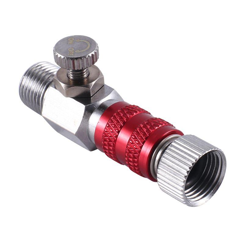 A84E-Airbrush Quick Release Air Control Fitting Adapter 1/8 Inch Threaded Hose Connection Adjustment Valve Tool