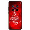 Christmas Cover For Vivo X200 Pro 6.78"Black Silicone Case For vivo X200 Pro mini 6.31" TPU Santa Claus ChristmasTree Back Cover