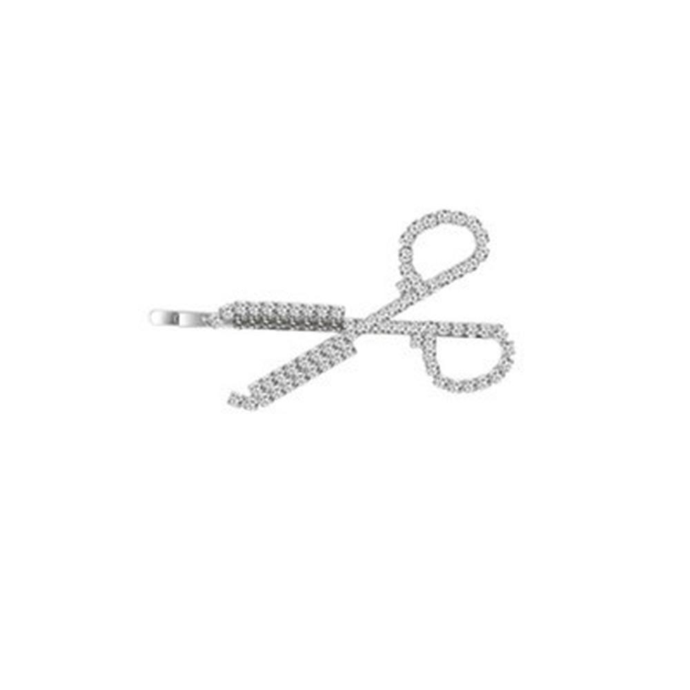 

Ручний набір Алмаз ножиці Стиль шпилька Жіноча мода Instragram Головний убір шпильки для волосся білий