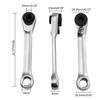 Mini Ratchet Wrench Wrench Hand Tools 1/4 Inch Double Headed Quick Ratchet Wrench Repair Hand Tools Screwdriver Bit