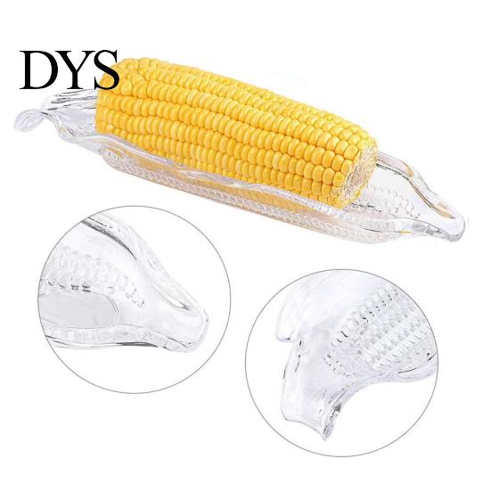 Vegetable Corn Trays Anti-scalding Wear-resistant Plastic Dishes Cob Dinnerware Sets for Family Preservation