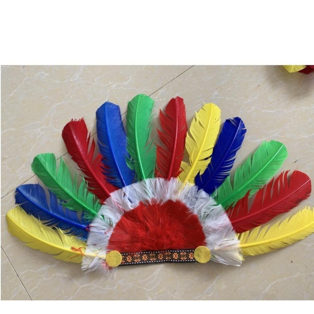 Children's Day Headpiece Fancy Dress Party Headwear New Feather Headdress