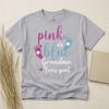 Pink Or Blue Grandma Loves You Baby Gender Reveal T Shirt Gildan Heavy Cotton
