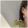 Silver Needle High-end Flower Tassel Pearl Stud Earrings French New Fashion Versatile Earrings Light Luxury High-end Earrings