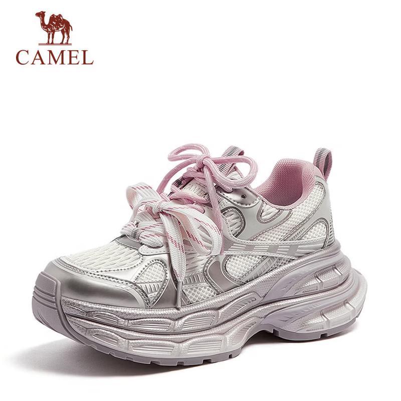 CAMEL Silver Moon Women's Retro Chunky Platform Sneakers
