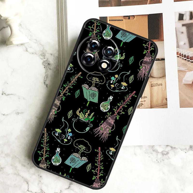 Occult Witchcraft Moon Gothic Witch Case For OnePlus 12 12R 11 9 10 Pro 10R 9R 8T 10T Nord CE 2 3 Lite 2T CE4 N10 N20 N30 Cover