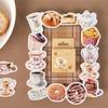 46Pcs Afternoon Tea Sticker Books Scrapbooking DIY Note Paper Sticker Flakes Stationary Office Accessories Art Supplies