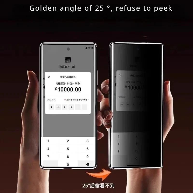 Metal Phone Case Double Sided Temper Glass For Redmi 14 13 12 Pro Plus 5G Lens Protect Anti Peeping Spy Privacy Cover Cases