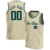 Fashion Cream Basketball Tank Tops Summer Trend Custom Name Team Name Sports Vest Casual Oversized Team Uniforms Tops