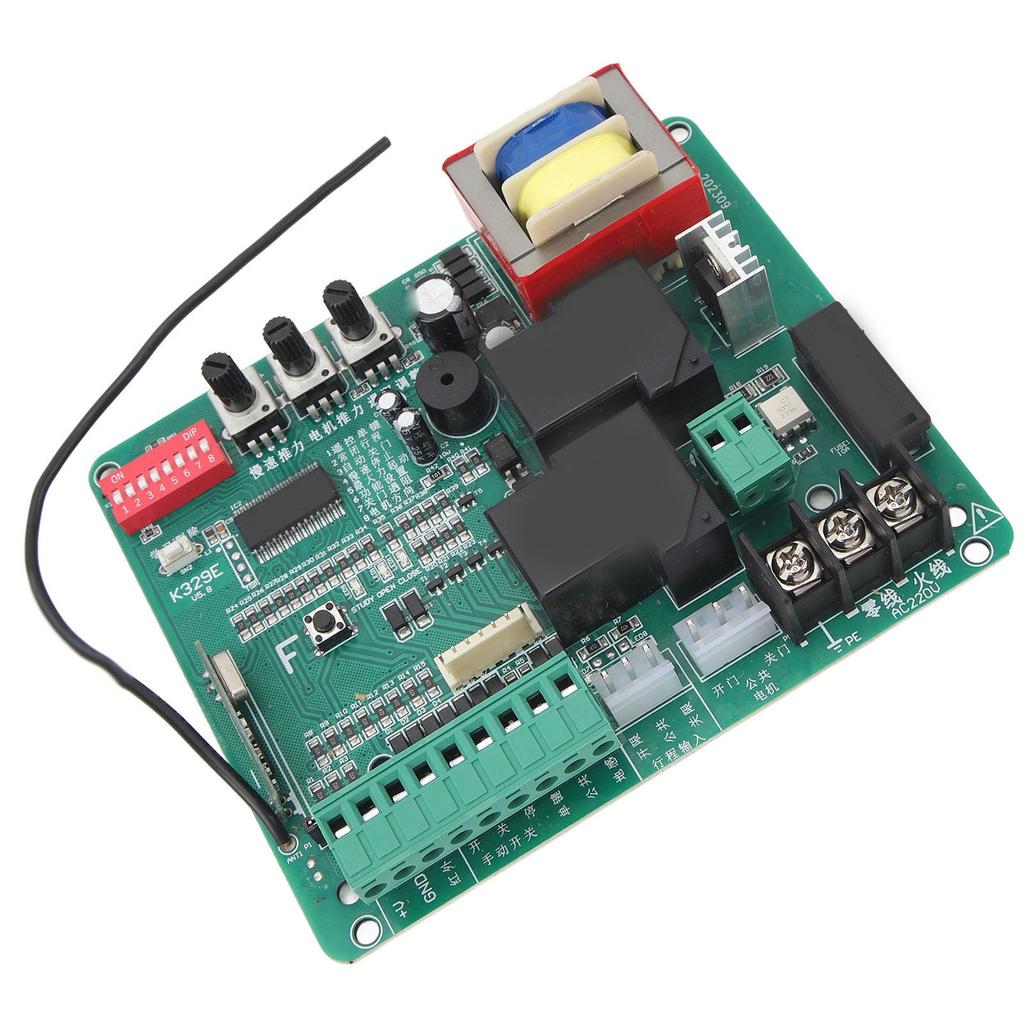 Placă de circuit pentru poartă glisantă cu indicatori LED, viteză mică, sensibilă, operare manuală, placă de control motor pentru poartă glisantă