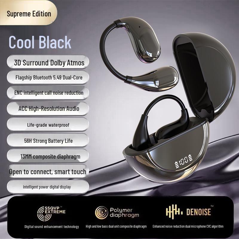

M30 Cross 2025 Bluetooth Clip-on Earphones: Sports, Long Battery Life, High Sound Quality