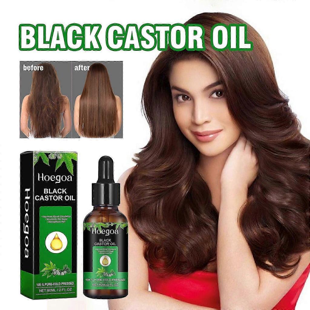 Black Castor Oil for Hair Growth & Scalp Nourishment - Hydrates, Thickens & Protects