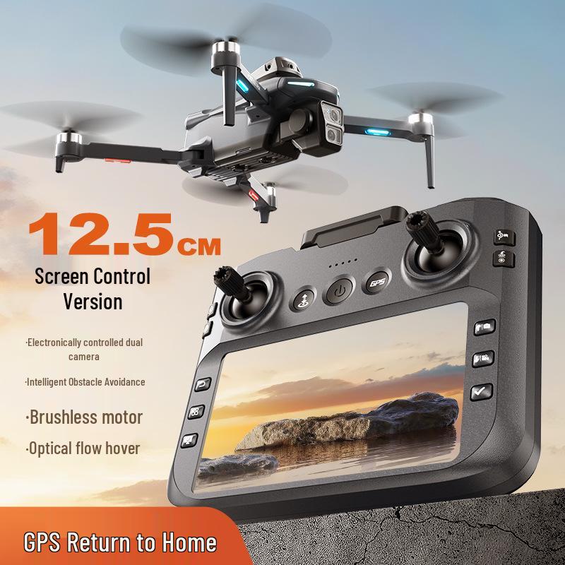 XT606 Drone with Screen: Brushless Motor, HD Aerial Photography, GPS, Intelligent Positioning