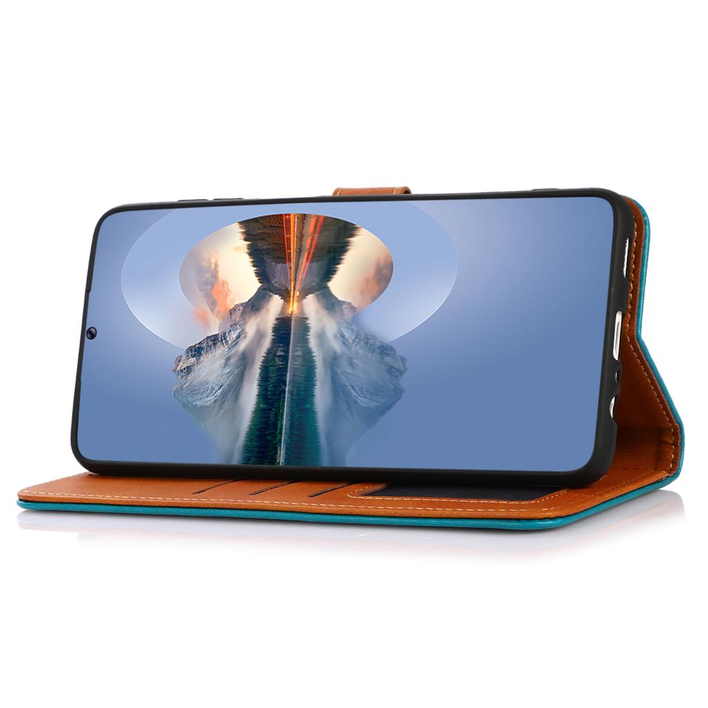 KHAZNEH For Oppo A38 4G Case Cowhide Texture PU Leather Stand Phone Cover Wallet