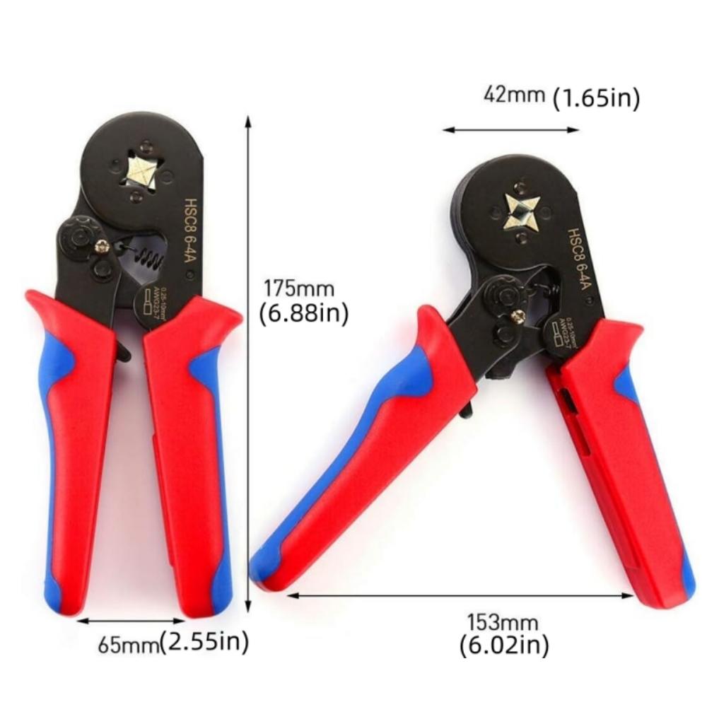 1200pcs Wire Ferrules Connectors Terminals Kit with Plier Insulated AWG 22-7 Wire Terminals Crimping Connectors Wire End Ferrule