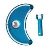 HalfMoon Pool Vacuum Head for Efficient Debris Removal Lightweight Design Compatible with Standard 124 and 15 Inch Hoses