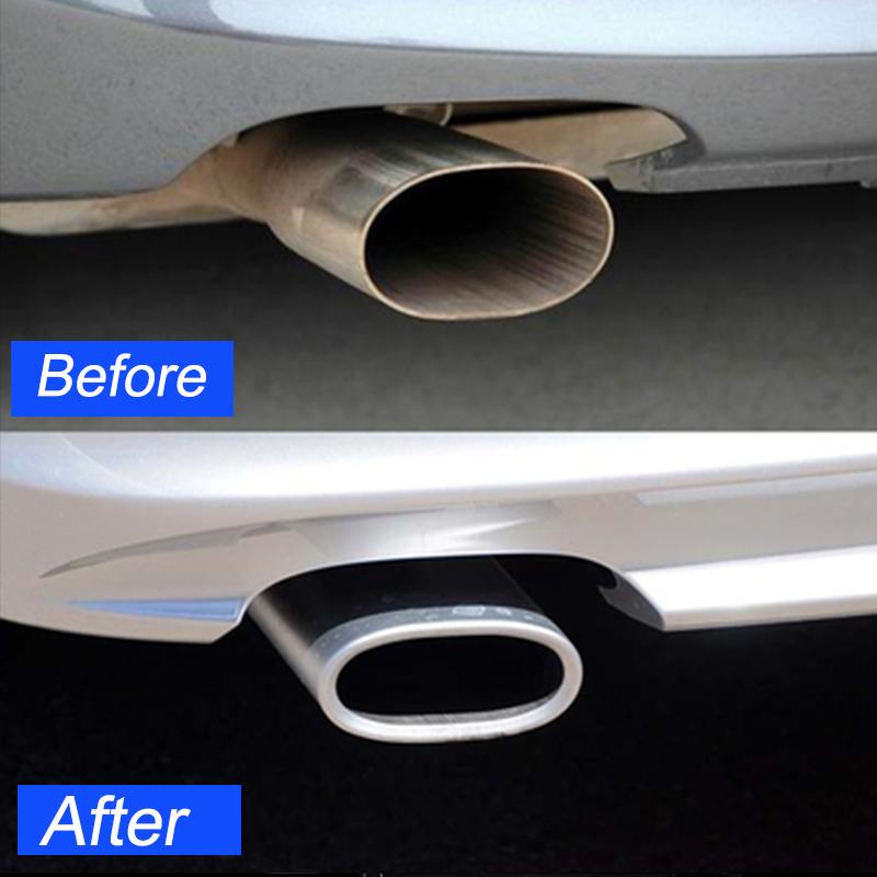 Stainless Steel Car Exhaust For Bmw 3 Series X1 E84 E87 E81 E90 E91 E92 E93 318i 318d 320i X3 Tail Muffler Tip Pipe High Quality