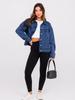 Women's Retro Long Sleeve Denim Jacket - European & American Fashion