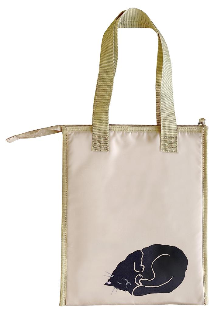 [Onishi Ken Seihan] Abeille Cat Brown Shopping Tote Bag