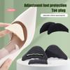 Unisex Memory Foam Toe Plug Soft Half Insoles Reusable Adjustable Toe Sponge Filler Insert for Shoes Foot Brace Pads for BigFeet