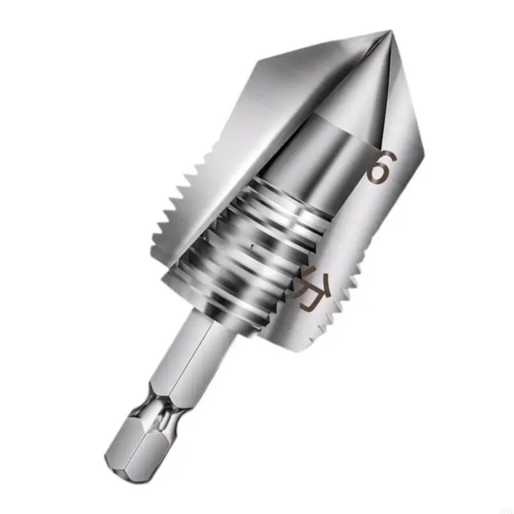 4 Point and 6 Point Thread Drill Bit Set Water Pipe Lifting Stepped Drill Bit  Power Tools Parts