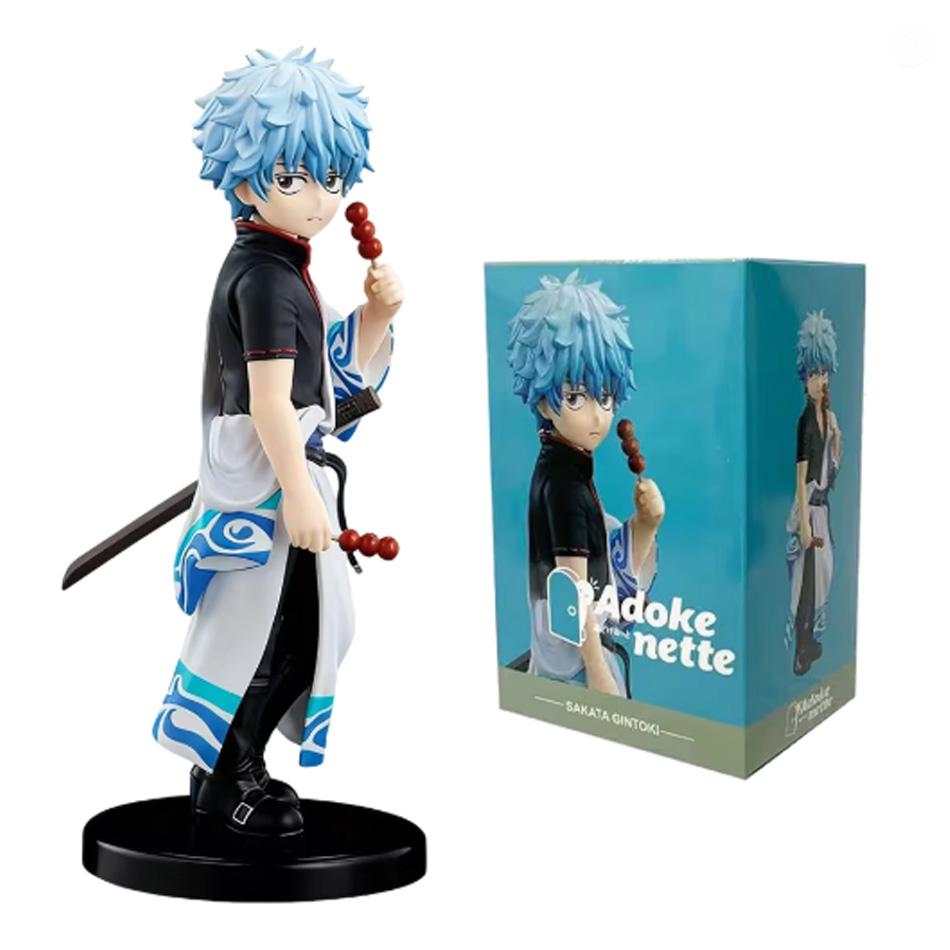 In Stock 14CM Anime Gintama Figure Sakata Gintoki Katsura Kotarou Animation Model Toys Gifts Collection Decoration Ornaments