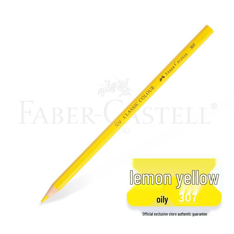 Faber-Castell Art Oil-Based Colored Pencils Set - Red, White, Black, and 60 Single and Complementary Colors.