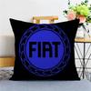 F_Fiats Logo Pillow Gift Home Office Decoration Bedroom Sofa Car Cushion Cover Case 45x45