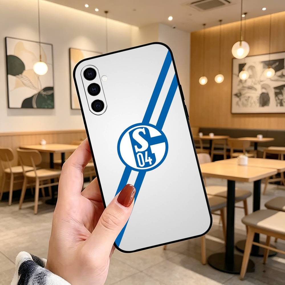 S-Schalke S04  Phone Case For Samsung Galaxy A73,A72,A71,A70,A53,A52,A51,Others Soft Black Cover