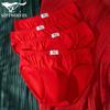 Men's Pure Cotton Red Briefs 4-Pack