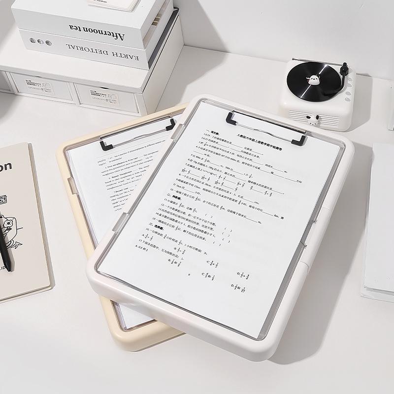 A4 Multifunction Student Folder: Exam Clipboard, Test Paper Storage, Document Organizer.