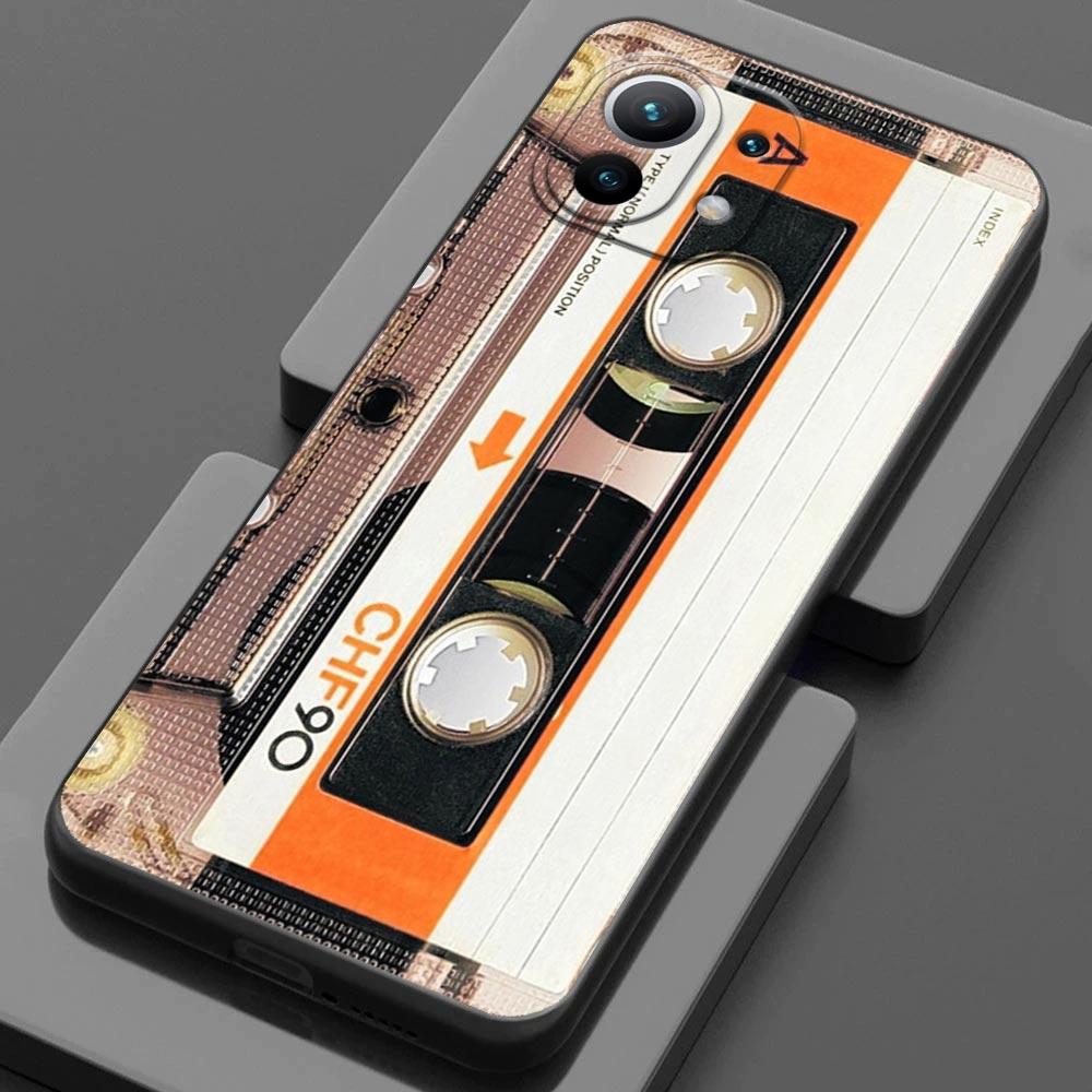 Cassette Music Tapes Circuit Board Camera For Xiaomi 15 Ultra 11T 12T 13T 14T Pro Case Mi POCO X7 M7 F7 Pro F6 M6 X3 X5 X6 Cover