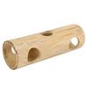 Pet Hamster Bamboo Tunnel Tube Shape Toy for Playing Tooth Grinding(S)