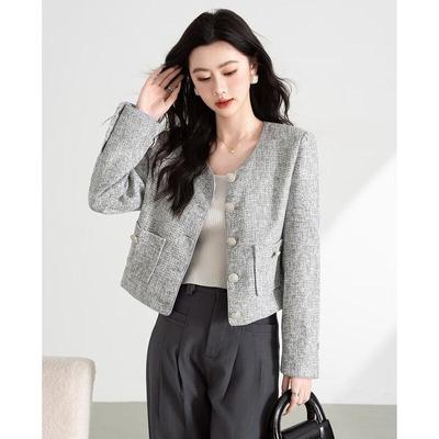 TERRE BLEUE Elegante Kurzjacke im Tweed-Stil für Damen