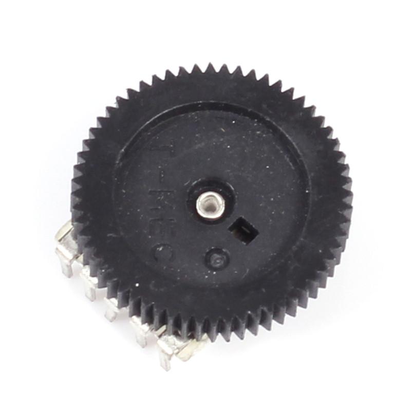 10-50PCS/Lot A103 10K Duplex Dial Wheel Gear Potentiometer for Radio MP3/MP4 Volume Adjustment Switch Potentiometers