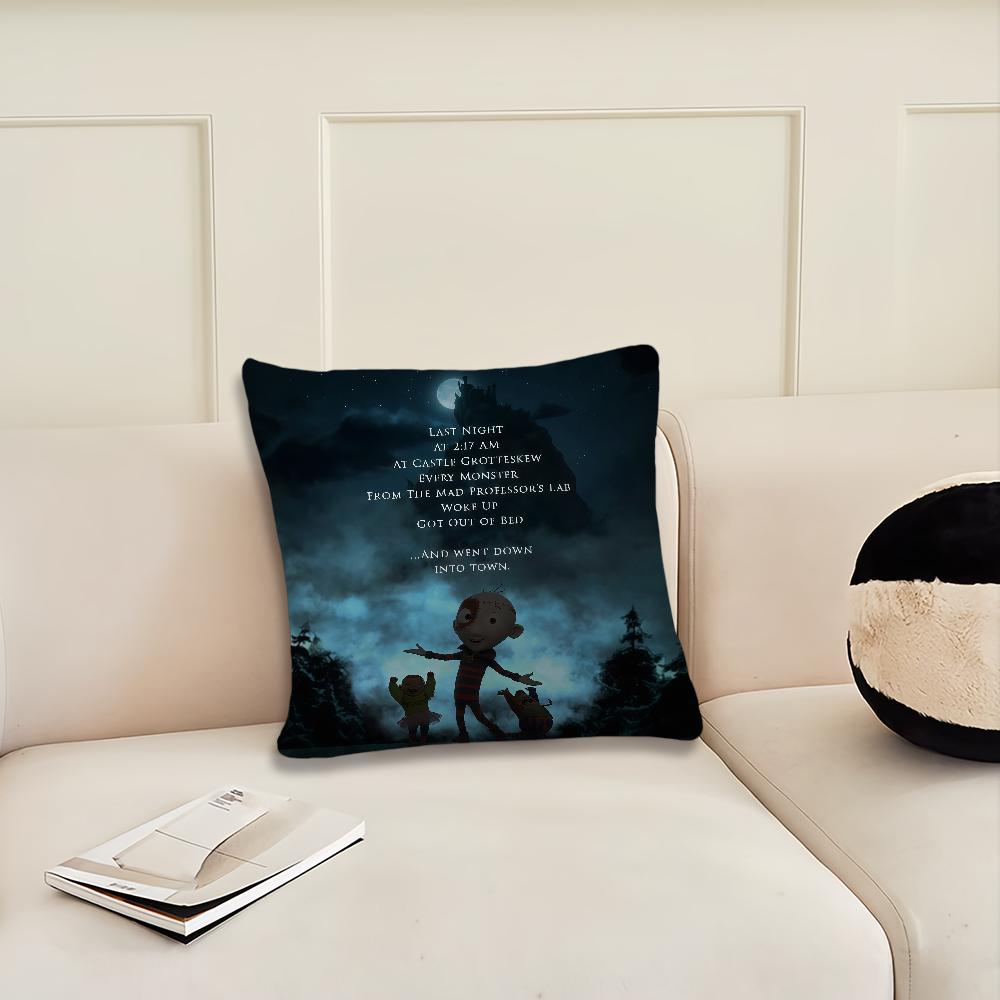 

Cartoon S-titch H-ead cute cushion cover Pillow Cover Decoration Room Home Sofa living Office Car Nordic Simplicity 12x12Inch