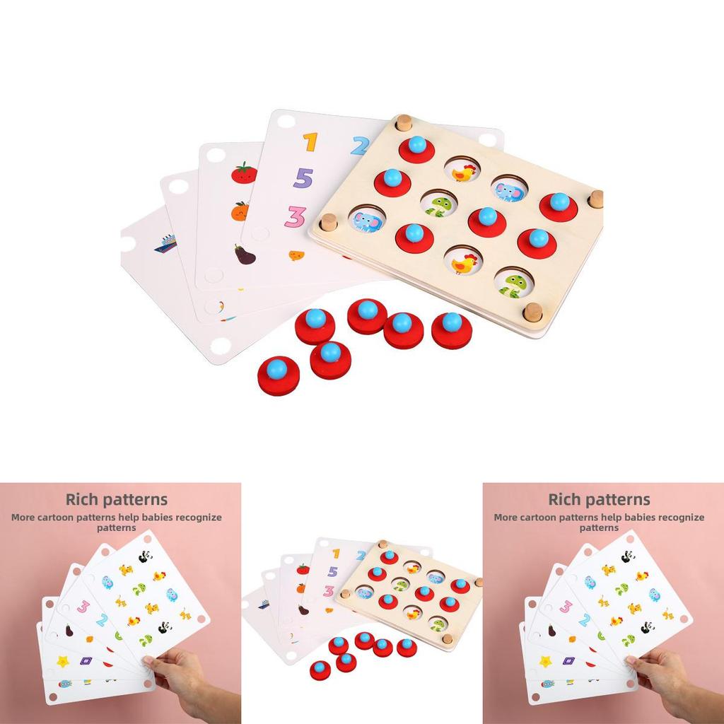 Wooden Memory Game Chess For Kids With Focus Training And Educational Fun