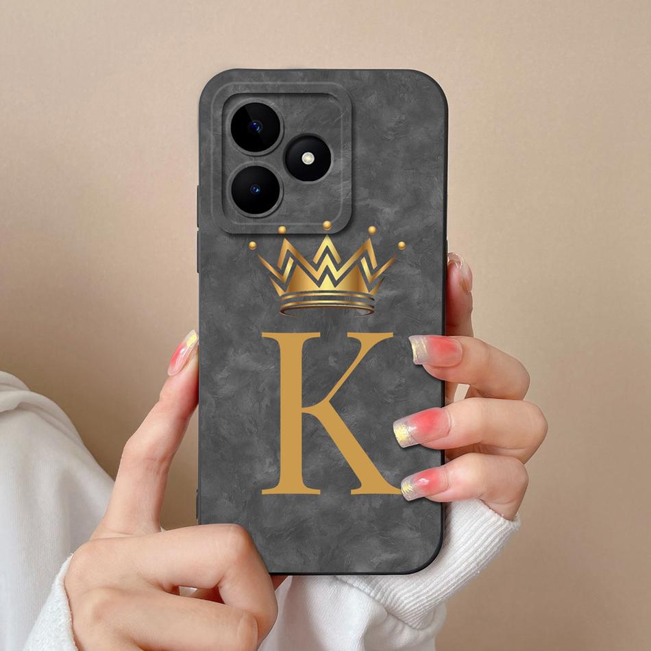 Case For Realme Note 50 60 Cute Panda Letter Soft Liquid Silicone Phone Shell For Oppo Realme Note50 Full Protection Back Cover