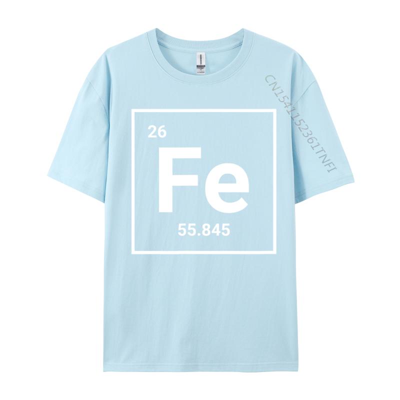 Iron Periodic Table Eleunisexts Sign Fe Tops Tees Pochacco Skeleton Halloween Cotton Crew Neck Unisexs T Shirt Normal