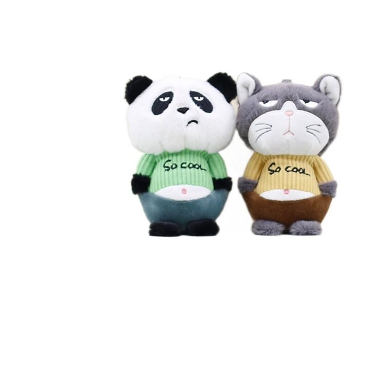 Adorable Plush Animal Series Cute Panda Bunny Kitten Soft Toy Stuffed Bear Piglet