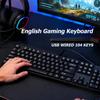 104 Keys Wired Keyboard 1.5m Cable USB Keyboard Stable English Keyboard  Home