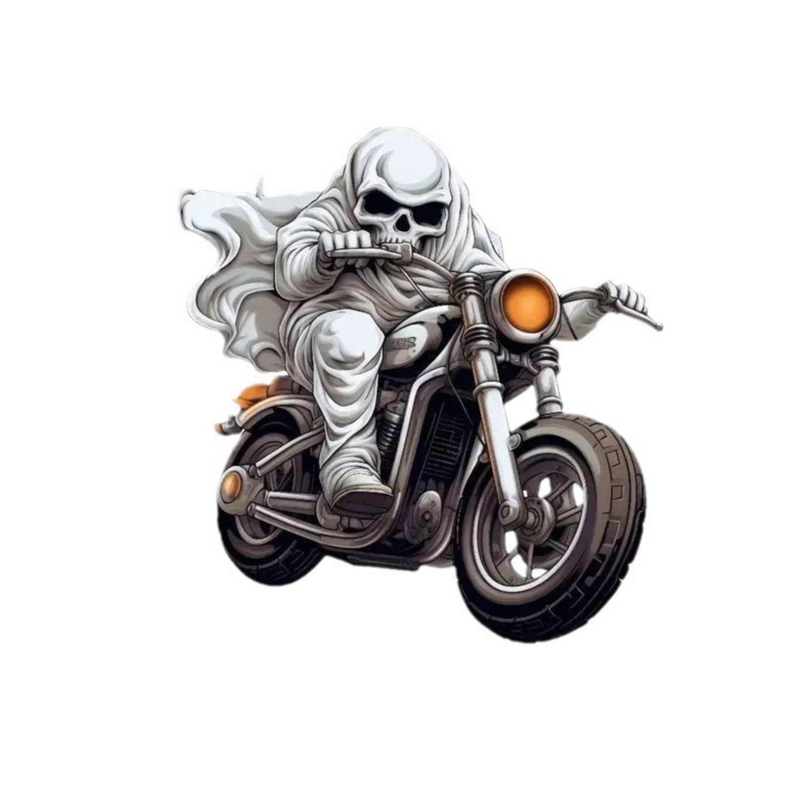 

Halloween Horror Motorcycle Festival Cross Border Flat Car Interior Rearview Mirror Decoration Pendant One Size белый