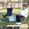 Portable Folding High-Back Chair with Leg Rest for Outdoor Camping, Picnics, Sketching, and Barbecues