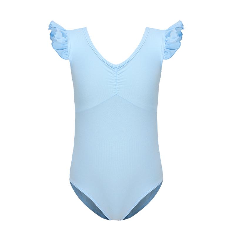 Ballet Leotards For Girl Toddler Short Ruffle Sleeve Dancer Outfit Rhythmic Gymnastics Bodysuit