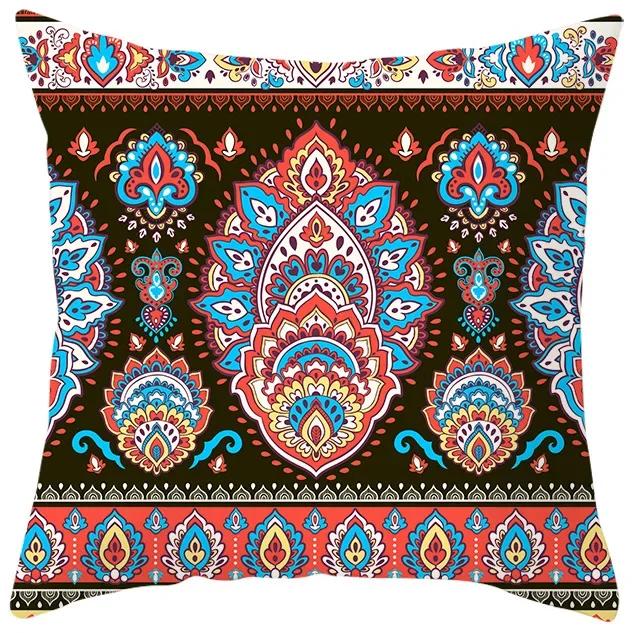 New Ethnic Style Pillowcase Bohemian Geometric Pattern  Retro Living Room Sofa Cushion Cover