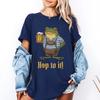 Oktoberfest Frog Shirt Cotton Short Sleeve Summer Casual Beer Tshirt Toad Holding Beer Bavarian Lederhosen Hop To It Apparel