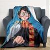 1pc Harry Potter Wizard Owl Flannel Throw Blanket - Lightweight Soft Warm All-Season Blanket for Sofa, Bed, Travel, Camping  L1029060