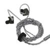 Kabelgebundene Ohrhörer 12mm Dynamischer Treiber 11.6mm PZT Knochenleitung HiFi Kopfhörer mit Abnehmbarem 0.78mm