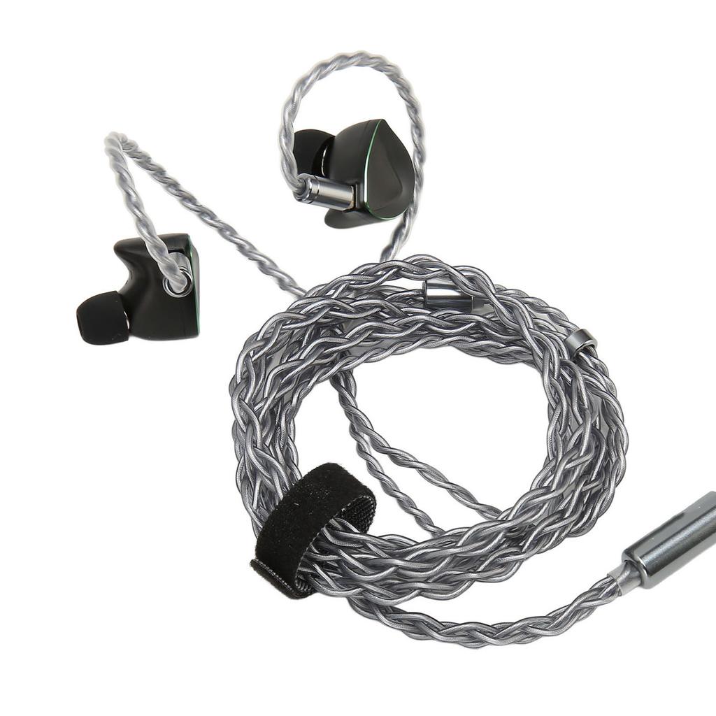 Kabelgebundene Ohrhörer 12mm Dynamischer Treiber 11.6mm PZT Knochenleitung HiFi Kopfhörer mit Abnehmbarem 0.78mm